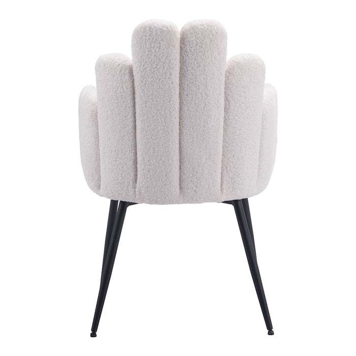 Zuo Modern Noosa Dining Chair Set of 2, Ivory