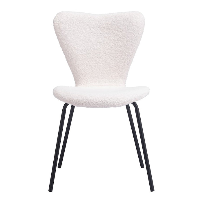 Zuo Modern Thibideaux Dining Chair Set of 2, Ivory
