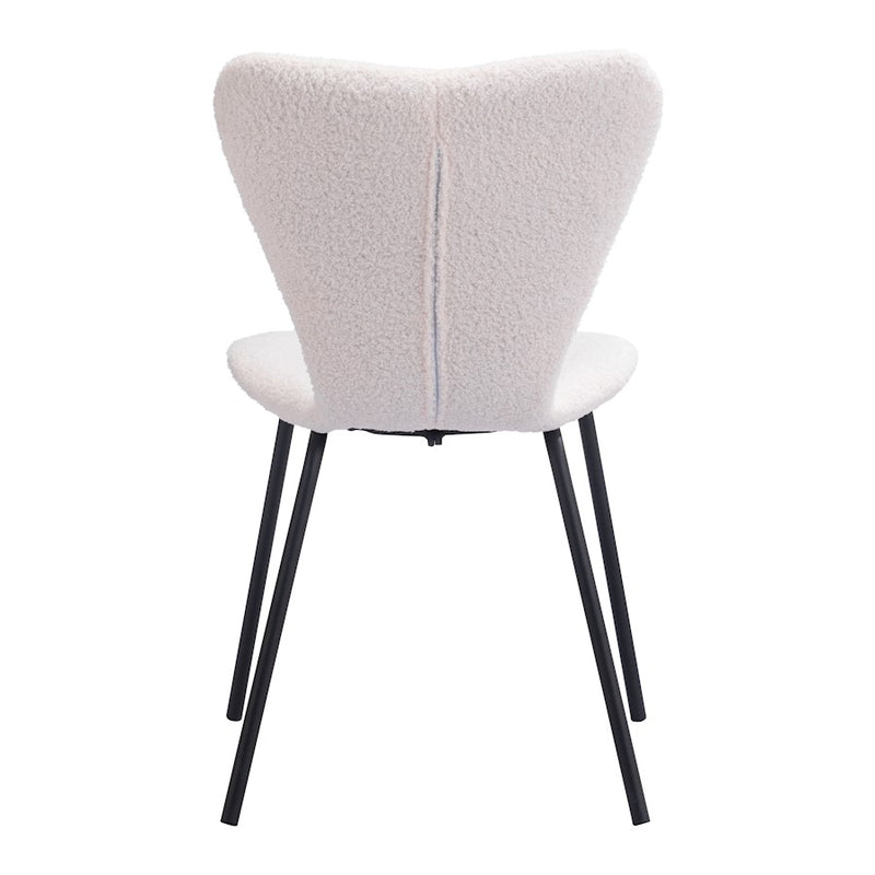 Zuo Modern Thibideaux Dining Chair Set of 2, Ivory
