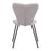 Zuo Modern Thibideaux Dining Chair Set of 2, Light Gray