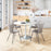 Zuo Modern Thibideaux Dining Chair Set of 2, Light Gray