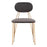 Zuo Modern Georges Dining Chair Set of 2, Gray/Gold