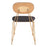 Zuo Modern Georges Dining Chair Set of 2, Gray/Gold