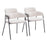 Zuo Modern Marcel Dining Chair Set of 2, Cream - 109663