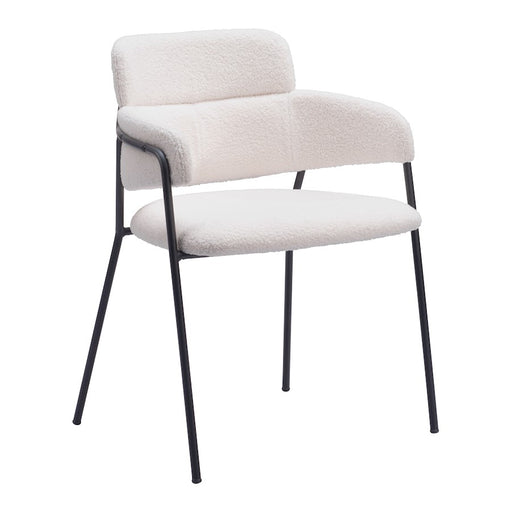 Zuo Modern Marcel Dining Chair Set of 2, Cream