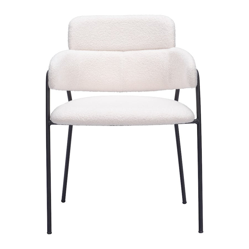 Zuo Modern Marcel Dining Chair Set of 2, Cream