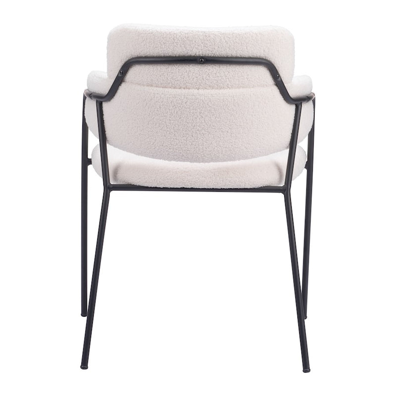 Zuo Modern Marcel Dining Chair Set of 2, Cream