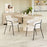 Zuo Modern Marcel Dining Chair Set of 2, Cream