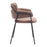 Zuo Modern Marcel Dining Chair Set of 2, Brown