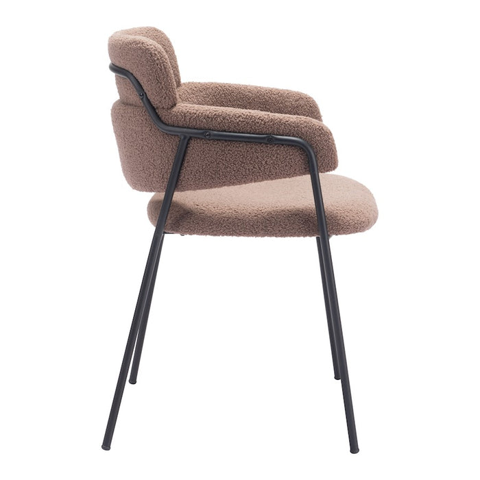 Zuo Modern Marcel Dining Chair Set of 2, Brown