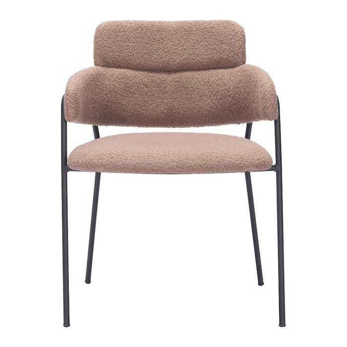 Zuo Modern Marcel Dining Chair Set of 2, Brown