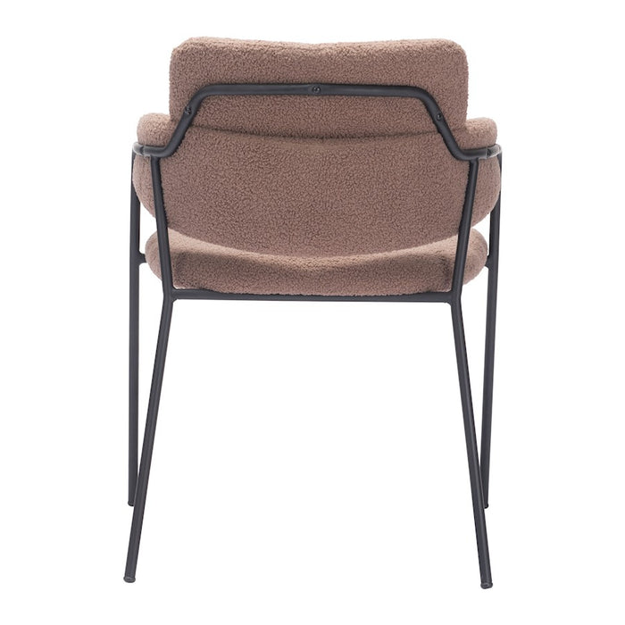 Zuo Modern Marcel Dining Chair Set of 2, Brown