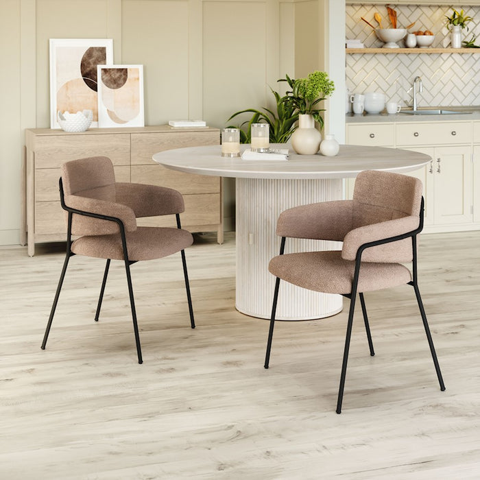 Zuo Modern Marcel Dining Chair Set of 2, Brown
