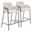 Zuo Modern Marcel Counter Stool Set of 2, Cream - 109665