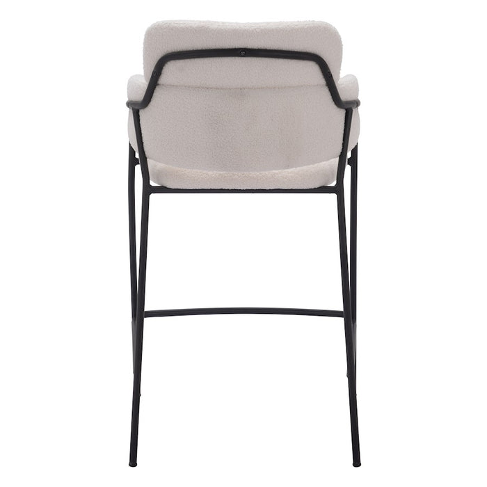 Zuo Modern Marcel Counter Stool Set of 2, Cream