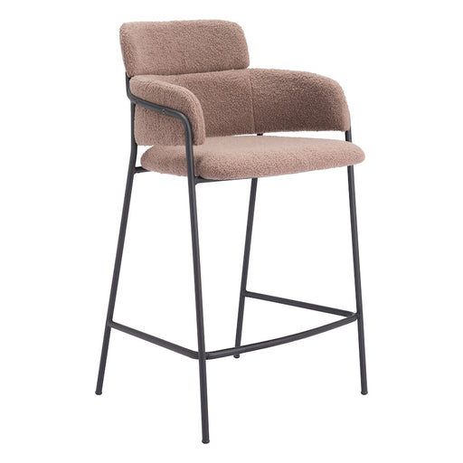 Zuo Modern Marcel Counter Stool Set of 2, Brown