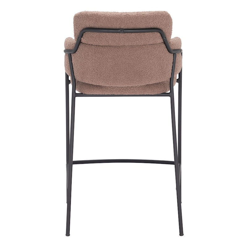 Zuo Modern Marcel Counter Stool Set of 2, Brown