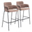 Zuo Modern Marcel BarStool Set of 2, Brown - 109668
