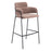 Zuo Modern Marcel BarStool Set of 2, Brown