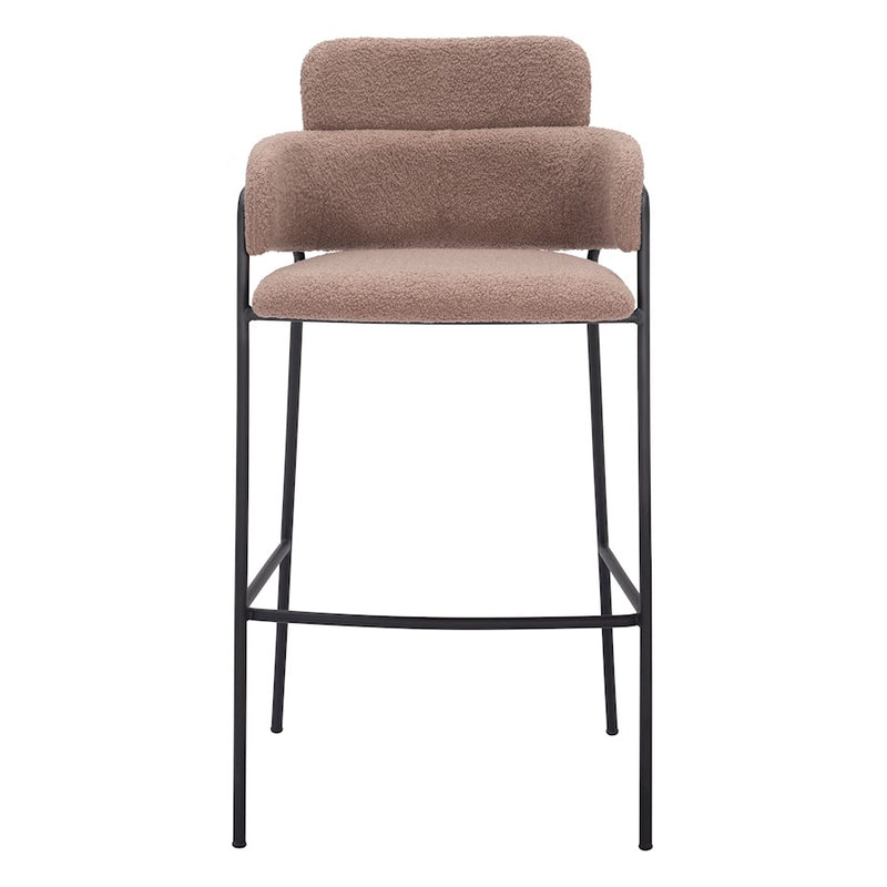 Zuo Modern Marcel BarStool Set of 2, Brown