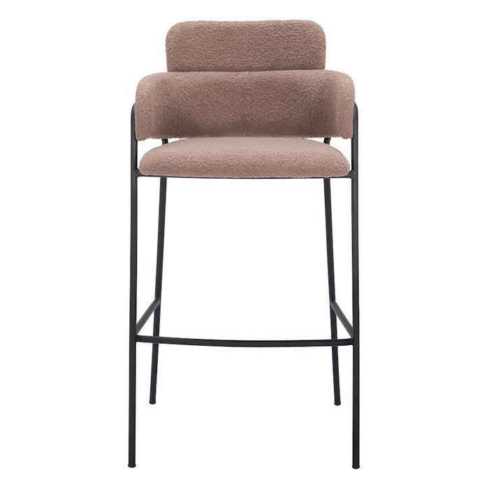 Zuo Modern Marcel BarStool Set of 2, Brown