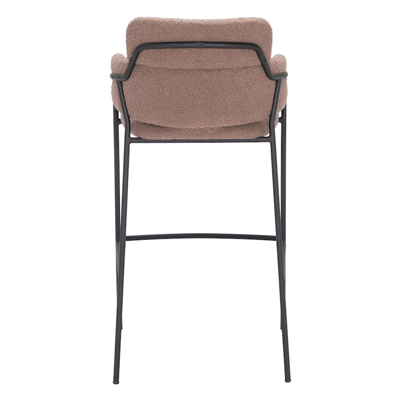 Zuo Modern Marcel BarStool Set of 2, Brown