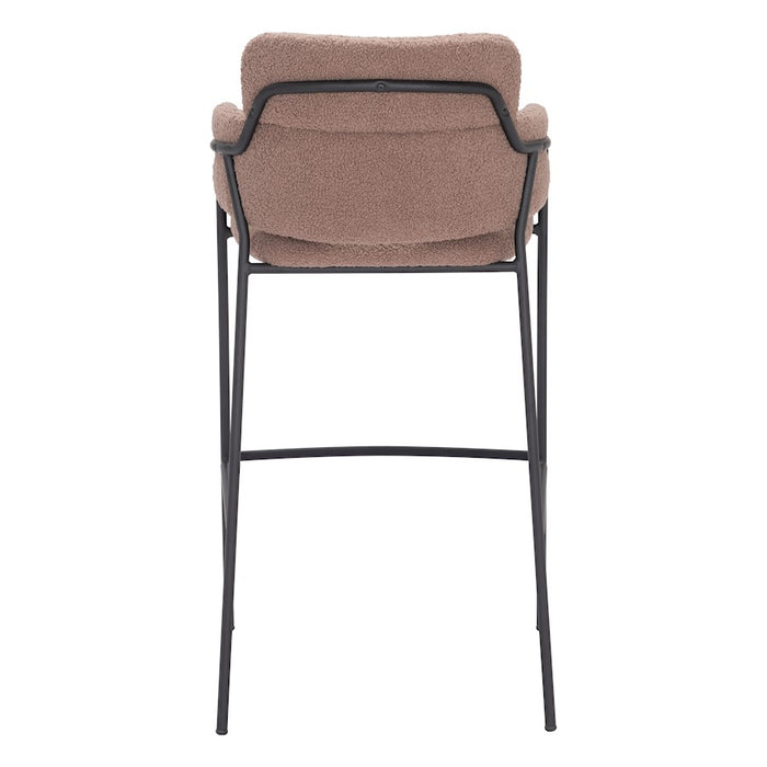 Zuo Modern Marcel BarStool Set of 2, Brown