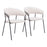 Zuo Modern Josephine Dining Chair Set of 2, Cream - 109669