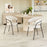 Zuo Modern Josephine Dining Chair Set of 2, Cream