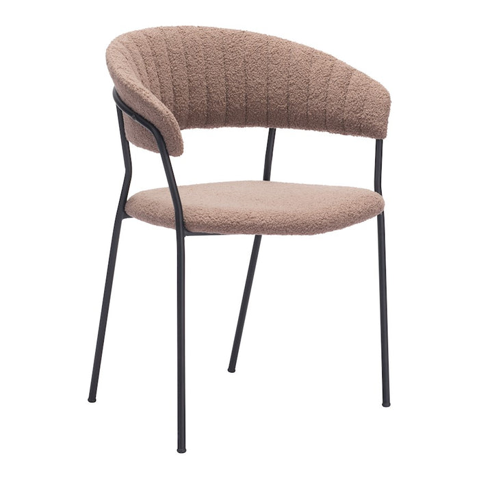 Zuo Modern Josephine Dining Chair Set of 2, Brown