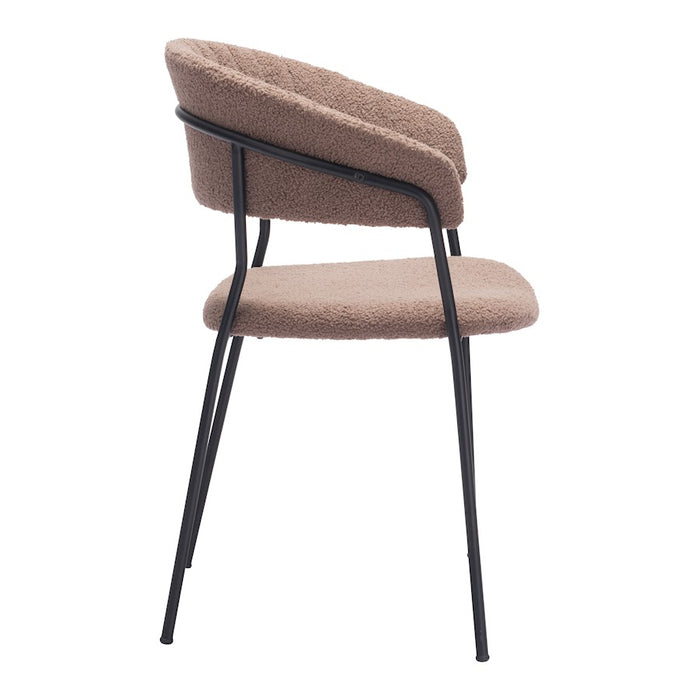 Zuo Modern Josephine Dining Chair Set of 2, Brown