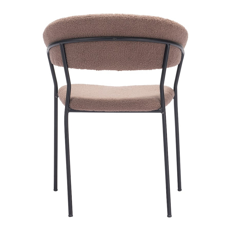 Zuo Modern Josephine Dining Chair Set of 2, Brown