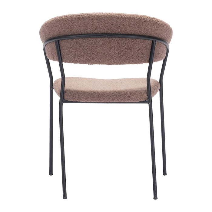 Zuo Modern Josephine Dining Chair Set of 2, Brown