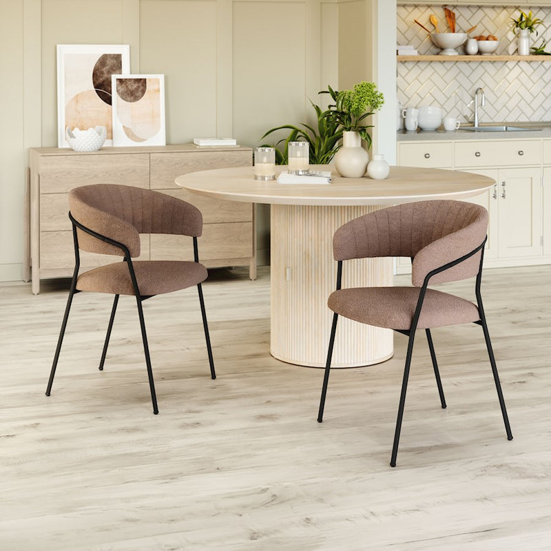 Zuo Modern Josephine Dining Chair Set of 2, Brown