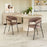 Zuo Modern Josephine Dining Chair Set of 2, Brown