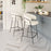 Zuo Modern Josephine Counter Stool Set of 2, Cream