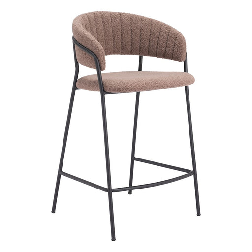 Zuo Modern Josephine Counter Stool Set of 2, Brown