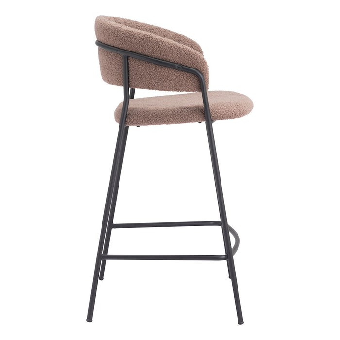 Zuo Modern Josephine Counter Stool Set of 2, Brown