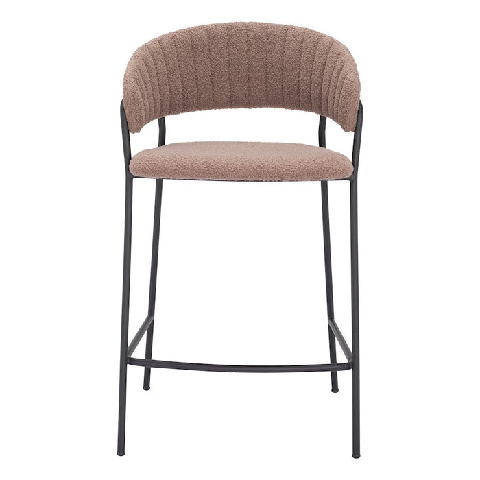 Zuo Modern Josephine Counter Stool Set of 2, Brown