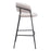 Zuo Modern Josephine BarStool Set of 2, Cream