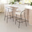 Zuo Modern Josephine BarStool Set of 2, Cream