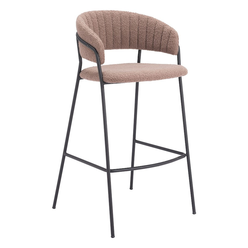 Zuo Modern Josephine BarStool Set of 2, Brown