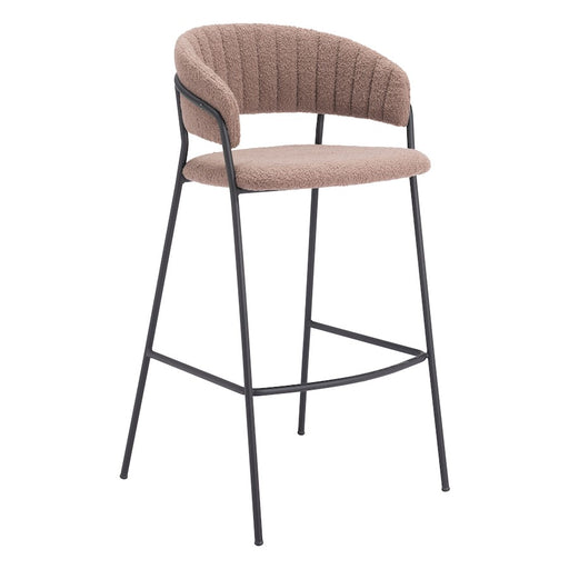 Zuo Modern Josephine BarStool Set of 2, Brown