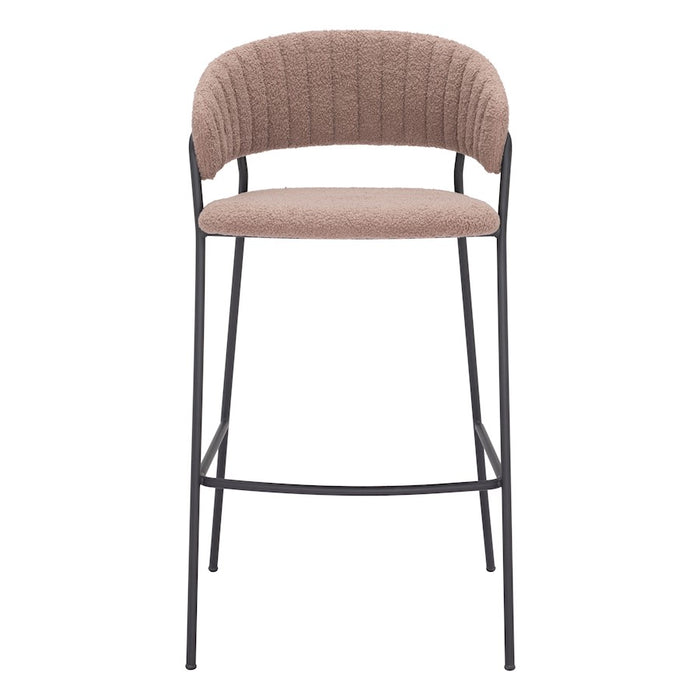 Zuo Modern Josephine BarStool Set of 2, Brown