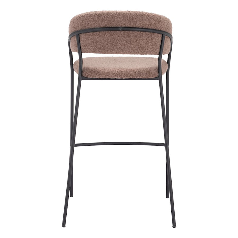 Zuo Modern Josephine BarStool Set of 2, Brown