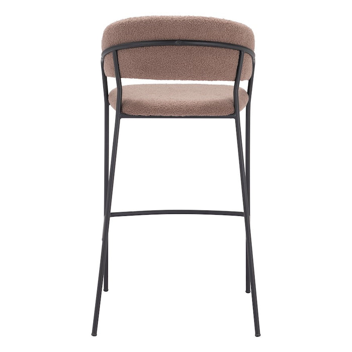 Zuo Modern Josephine BarStool Set of 2, Brown