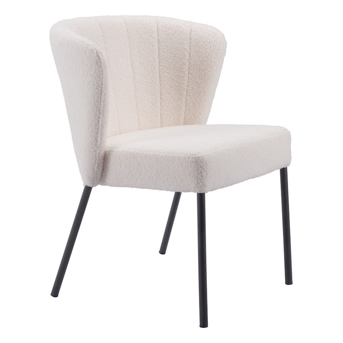 Zuo Modern Aimee Dining Chair Set of 2, Cream