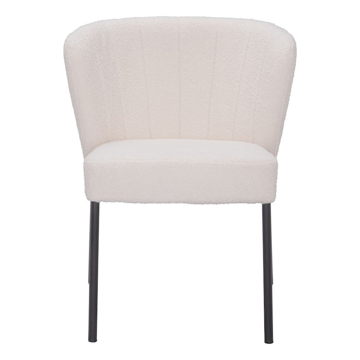 Zuo Modern Aimee Dining Chair Set of 2, Cream