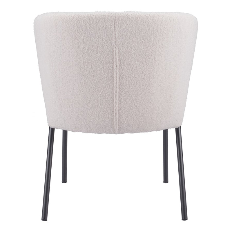 Zuo Modern Aimee Dining Chair Set of 2, Cream