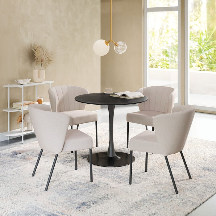 Zuo Modern Aimee Dining Chair Set of 2, Beige